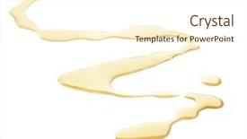  Presentation with cooking oil - Cool new slides with spilled cooking oil on white backdrop and a cream colored foreground