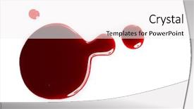  Presentation with nail - Colorful slide set enhanced with lacquer in large blob backdrop and a white colored foreground