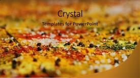  Presentation with spices - Audience pleasing slide deck consisting of spilled on surface of timber backdrop and a gold colored foreground