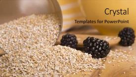  Presentation with spilling - Colorful slide deck enhanced with spilling out of a measuring backdrop and a  colored foreground