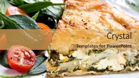  Presentation with cheese pie - Amazing PPT theme having filo pastry traditional greek backdrop and a yellow colored foreground