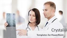  Presentation with spinal - Cool new slide deck with spinal - healthcare medical and radiology concept backdrop and a white colored foreground
