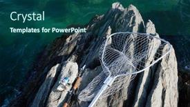  Presentation with rocky shore - Cool new presentation with spinning-and-landing-net backdrop and a ocean colored foreground