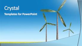  Presentation with green energy - Beautiful PPT theme featuring spinning earth - green energy concept - natural backdrop and a teal colored foreground