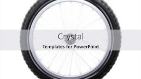  Presentation with spinning wheel - Presentation theme with pretty young medical doktor listening to red pulse and heart rates background and a sky blue colored foreground