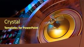  Presentation with roulette - Cool new PPT layouts with spinning-roulette-table-close-up backdrop and a tawny brown colored foreground