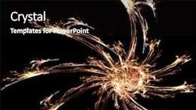  Presentation with spinning - Presentation design with spinning stars background and a black colored foreground