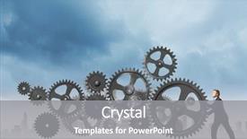  Presentation with spinning wheel - Audience pleasing PPT theme consisting of beauty portrait of a man a young man with a black strip on the eyes makeup beard and mustache stylish hairstyle neutral grey background backdrop and a light gray colored foreground.