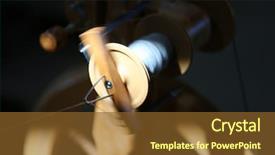  Presentation with spinning - Amazing slide set having spinning wheel a spinning wheel backdrop and a tawny brown colored foreground