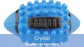  Presentation with bone - Colorful slide set enhanced with spiny-american-football-ball-dog backdrop and a teal colored foreground