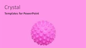  Presentation with corona virus - PPT theme enhanced with spiny-ball-or-corona-virus background and a white colored foreground