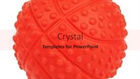  Presentation with basketball basketball hoop sport ball - PPT theme having spiny-basketball-ball-dog-pet background and a red colored foreground