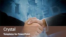  Presentation with airport departure arrival information board - Beautiful PPT theme featuring spiral arrow - business people shaking hands backdrop and a violet colored foreground