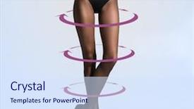  Presentation with healthy nutrition - Cool new slides with spiral arrow - fit and healthy girl backdrop and a sky blue colored foreground