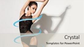  Presentation with weight loss - Slide set having spiral arrow - fit and healthy girl background and a light gray colored foreground