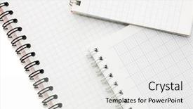  Presentation with spiral binding - Presentation theme enhanced with spiral binding page - spring at a notebook background and a white colored foreground