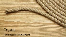  Presentation with rough - Presentation design consisting of spiral bound - roll of rough rope background and a  colored foreground