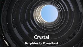  Presentation with car park - Beautiful slide deck featuring spiral car park ramp backdrop and a  colored foreground