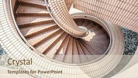  Presentation with concrete - Cool new presentation theme with spiral concrete ladder backdrop and a lemonade colored foreground