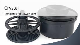  Presentation with develop - Slide deck consisting of spiral development - tank for film develop background and a white colored foreground