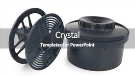  Presentation with develop - Audience pleasing slides consisting of spiral development - tank for film develop backdrop and a dark gray colored foreground