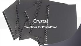  Presentation with leptospirosis leptospira spiral bacteria - Slides featuring spiral folders on plain background background and a  colored foreground