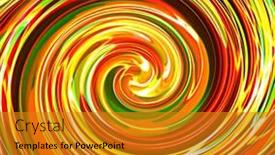  Presentation with green lights - Audience pleasing theme consisting of spiral-of-red-green backdrop and a gold colored foreground