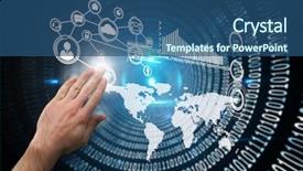  Presentation with shiny - Colorful presentation theme enhanced with spiral of shiny binary backdrop and a ocean colored foreground