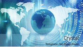  Presentation with shiny - Audience pleasing PPT layouts consisting of spiral of shiny binary backdrop and a light blue colored foreground