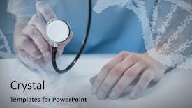  Presentation with pattern - PPT theme with spiral pattern of helix model background and a light gray colored foreground