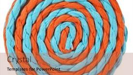  Presentation with blue orange - PPT theme enhanced with spiral-rope-colorful-orange-blue background and a  colored foreground