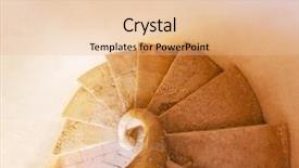  Presentation with stairway - PPT layouts enhanced with spiral stair background and a lemonade colored foreground