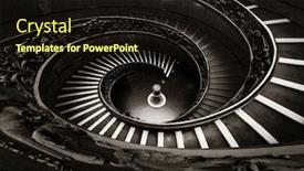  Presentation with vatican - Presentation design having spiral-staircase-in-vatican-museum background and a wine colored foreground