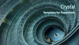  Presentation with vatican - Amazing slides having spiral stairs in vatican backdrop and a ocean colored foreground