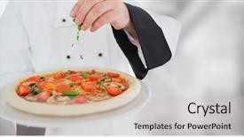  Presentation with stairway - PPT theme consisting of spiral stairway - digital composite of chef putting background and a light gray colored foreground