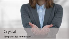  Presentation with stairway - Colorful slide deck enhanced with spiral stairway - digital composite of midsection backdrop and a light gray colored foreground