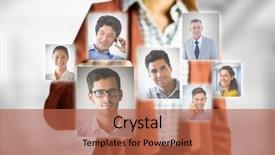  Presentation with stairway - Presentation theme having spiral stairway - digital composite of midsection background and a red colored foreground