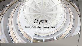  Presentation with stairway - Colorful slide deck enhanced with spiral stairway - round garage circle interior backdrop and a light gray colored foreground