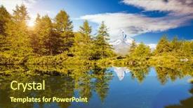  Presentation with tourism the lowest point on the earth - Colorful slide deck enhanced with breathtaking view of matterhorn spire backdrop and a tawny brown colored foreground