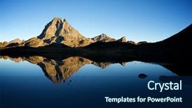  Presentation with national parks yosemite valley yosemite - PPT layouts consisting of blue spire - midi dossau peak reflected background and a ocean colored foreground