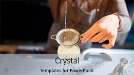  Presentation with cocktail bar - Slides having spirit - alcohol drinks people and luxury background and a light blue colored foreground