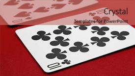  Presentation with blackjack - Presentation theme enhanced with spirit tens in blackjack background and a coral colored foreground