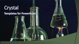  Presentation with blue flame - Audience pleasing slides consisting of spiritlamp and test-tubes backdrop and a wine colored foreground