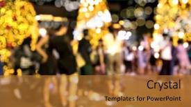  Presentation with city night - Slide set with spiritual achievement - conceptual defocused christmas decoration background and a  colored foreground