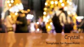  Presentation with spiritual achievement - Audience pleasing slide set consisting of spiritual achievement - conceptual defocused christmas decoration backdrop and a  colored foreground