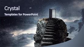  Presentation with spirituality - Slide set consisting of spiritual achievement - success and spirituality concept background and a wine colored foreground