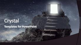  Presentation with spirituality - PPT layouts with spiritual achievement - success and spirituality concept background and a dark gray colored foreground
