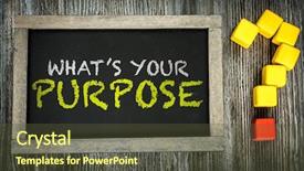  Presentation with purpose - Slide deck enhanced with spiritual achievement - whats your purpose written background and a tawny brown colored foreground