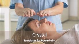  Presentation with reiki - Colorful slide set enhanced with spiritual care - professional reiki healer doing reiki backdrop and a violet colored foreground