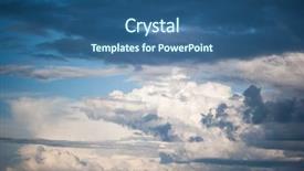  Presentation with rain sky - Beautiful theme featuring strategy success vision solution graphic concept backdrop and a soft green colored foreground